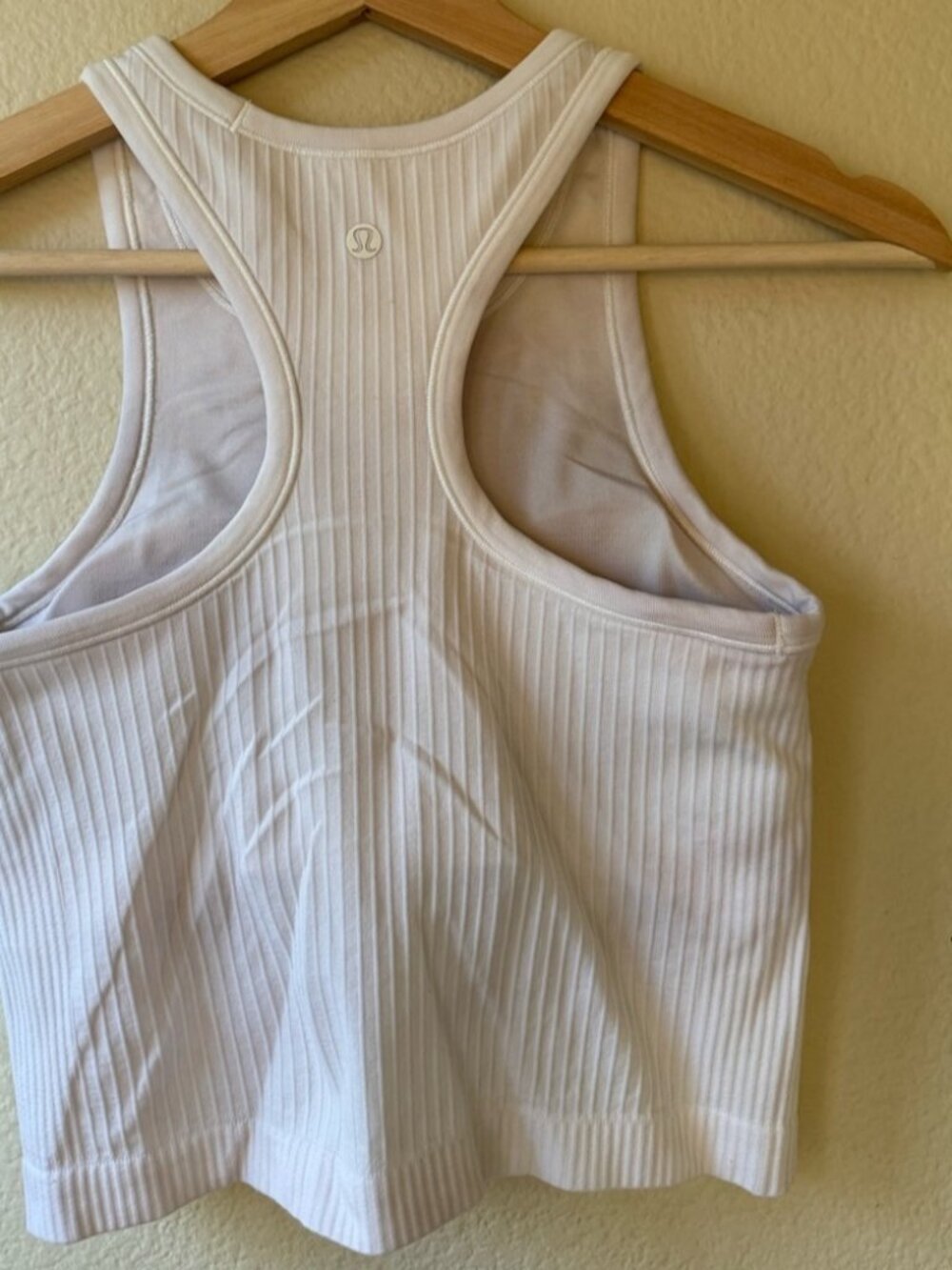 White Ribbed Tank - Picture 2 of 3